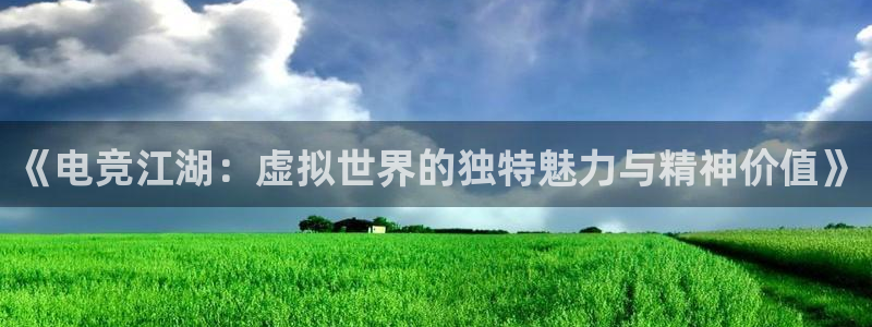 雷火电竞技平台：《电竞江湖：虚拟世界的独特魅力与精神价值》